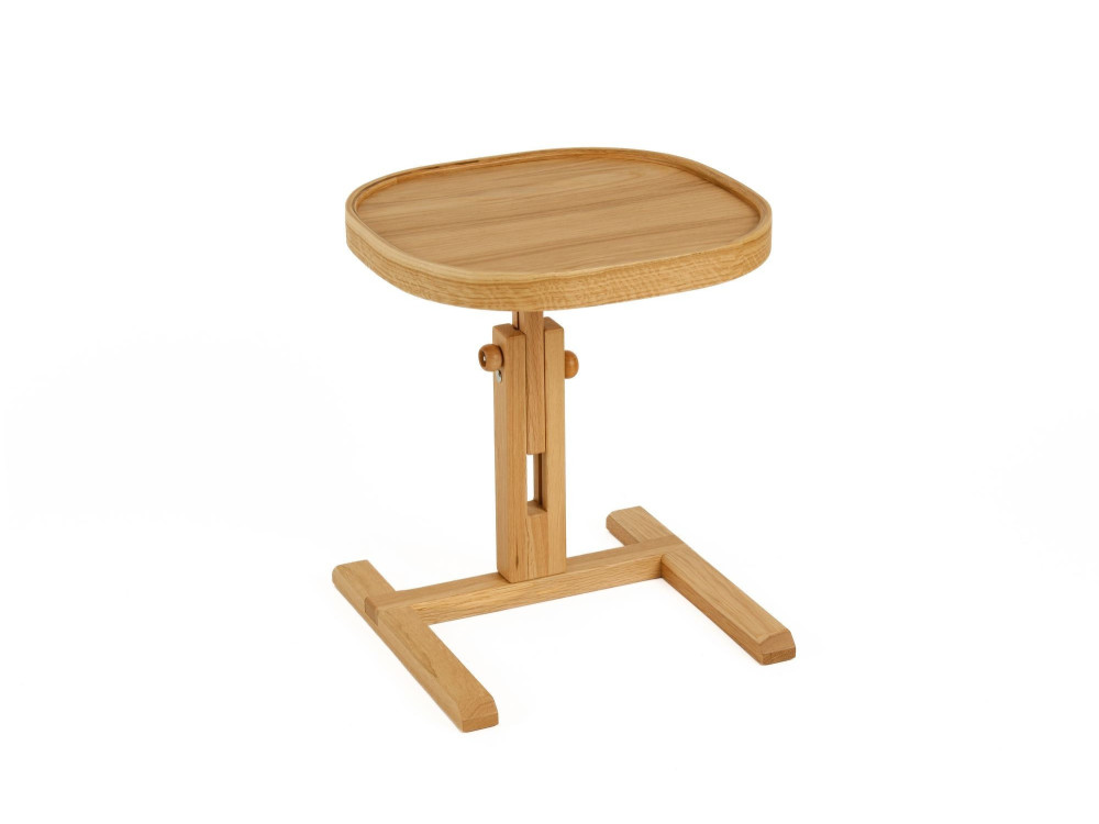 "Opus Kare 42" Wooden Side Table - 42 x 42 x 57 cm - Oak