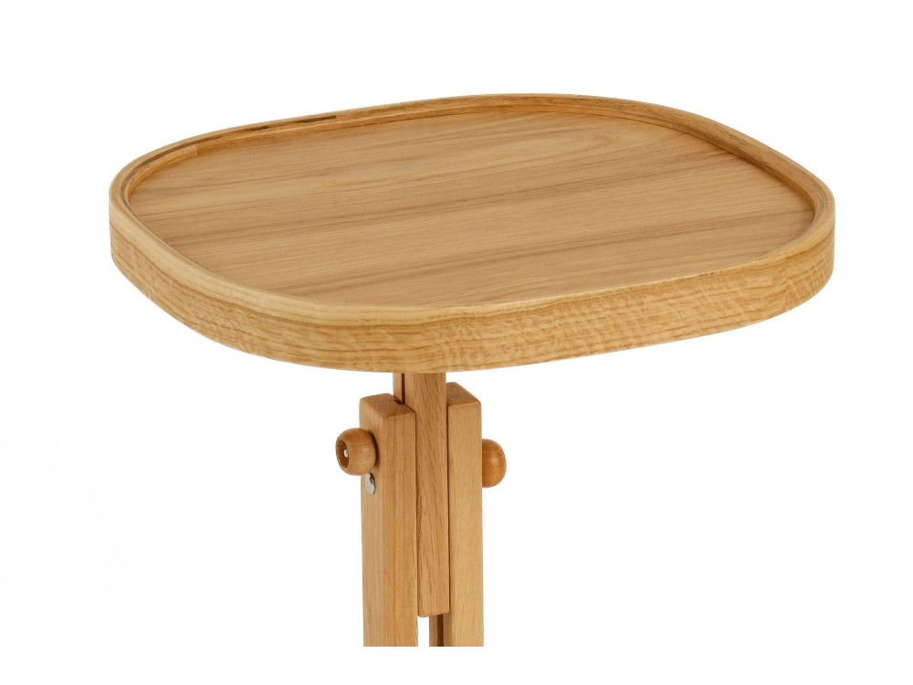 "Opus Kare 42" Wooden Side Table - 42 x 42 x 57 cm - Oak