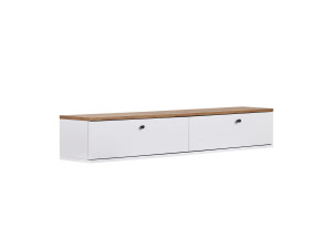 "Ligne 160" Wooden TV Stand - 160 x 25 x 25 cm - White