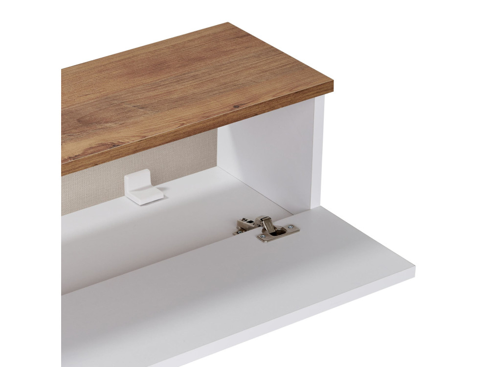 "Ligne 160" Wooden TV Stand - 160 x 25 x 25 cm - White
