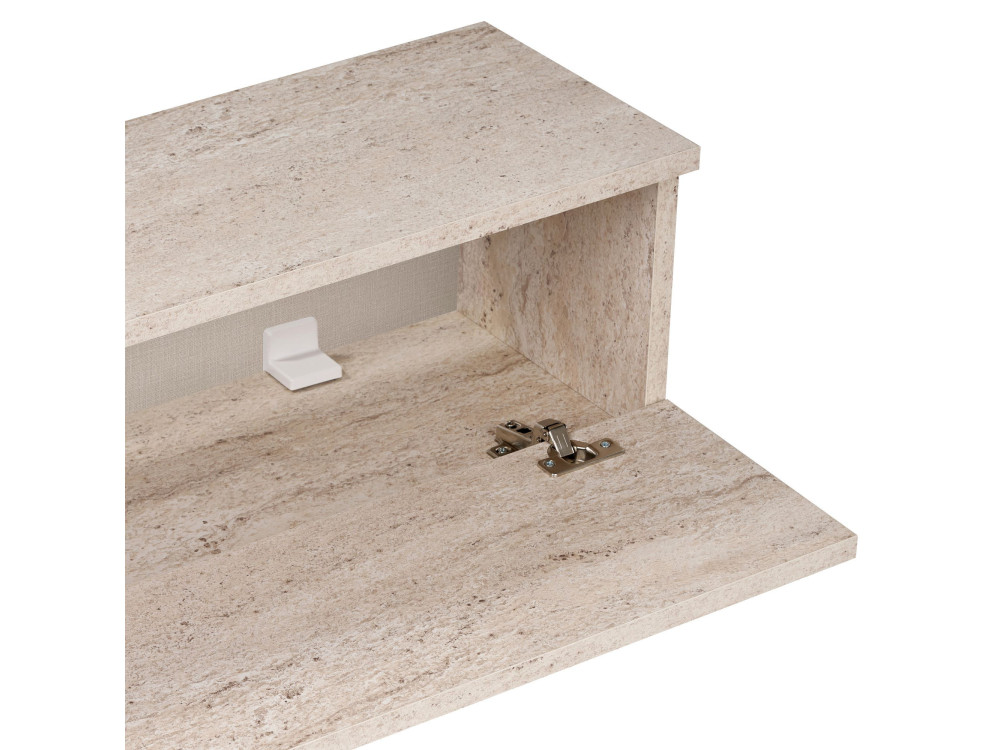 "Ligne 160" Wooden TV Stand - 160 x 25 x 25 cm - Travertine