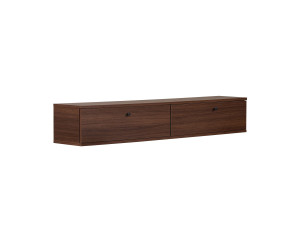 "Ligne 160" Wooden TV Stand - 160 x 25 x 25 cm - Walnut