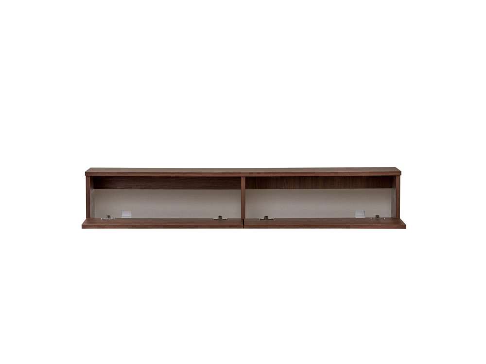 "Ligne 160" Wooden TV Stand - 160 x 25 x 25 cm - Walnut