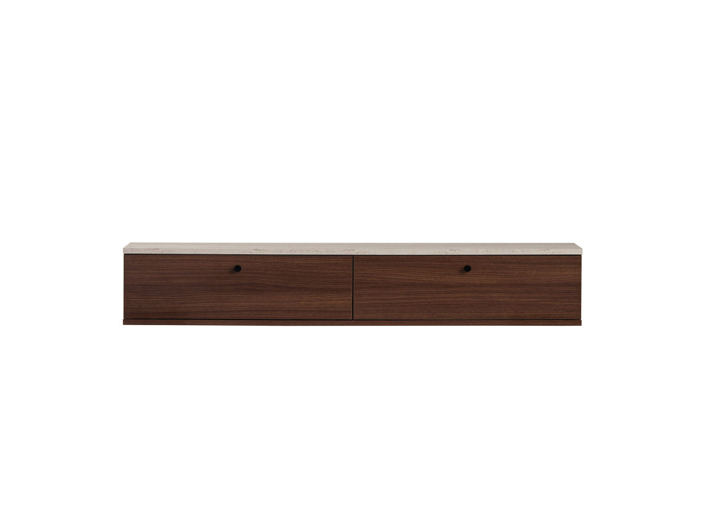 "Ligne 160" Wooden TV Stand - 160 x 25 x 25 cm - Brown