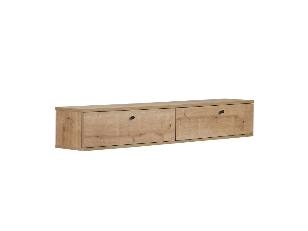 "Ligne 160" Wooden TV Stand - 160 x 25 x 25 cm - Oak