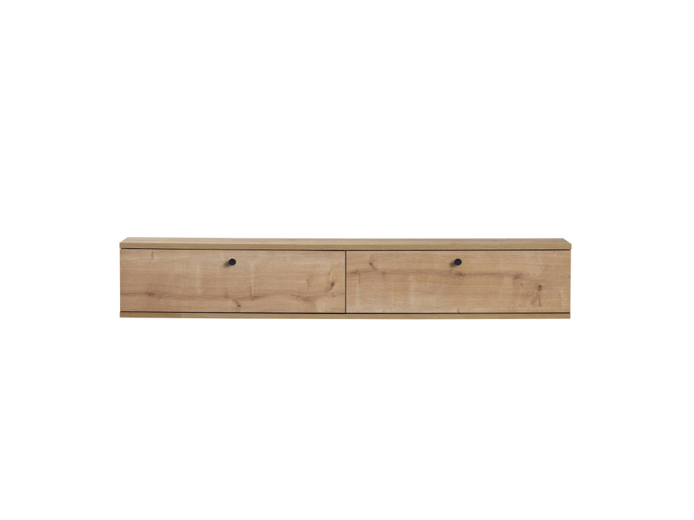 "Ligne 160" Wooden TV Stand - 160 x 25 x 25 cm - Oak