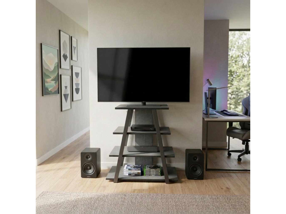 "LYNO" Wooden TV Stand - 70 x 41 x 80 cm - Gray