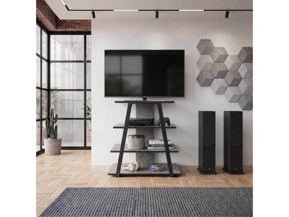 "LYNO" Wooden TV Stand - 70 x 41 x 80 cm - Gray