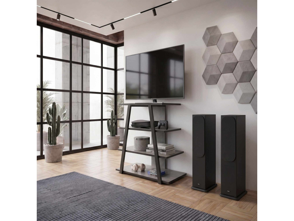 "LYNO" Wooden TV Stand - 70 x 41 x 80 cm - Gray