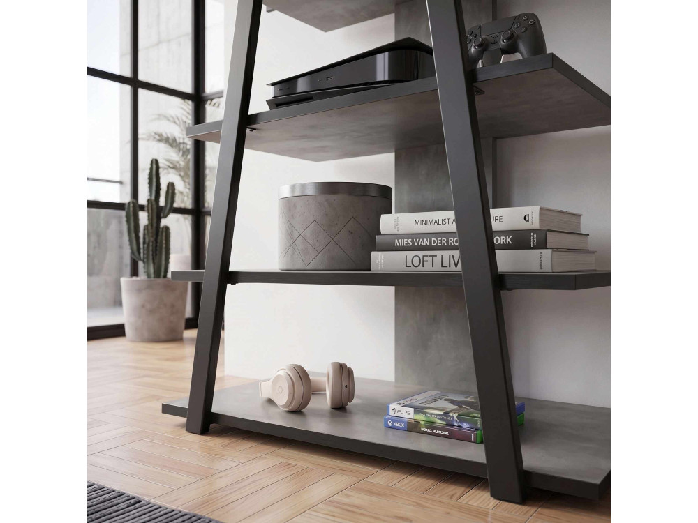 "LYNO" Wooden TV Stand - 70 x 41 x 80 cm - Gray