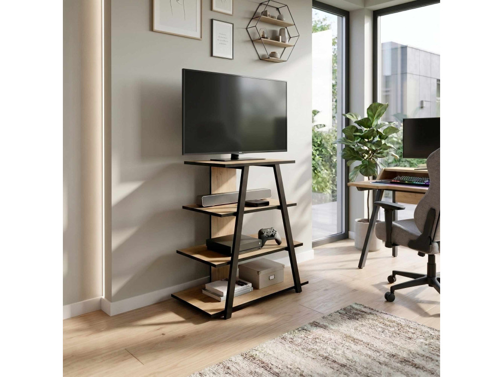 "LYNO" Wooden TV Stand - 70 x 41 x 80 cm - Beige