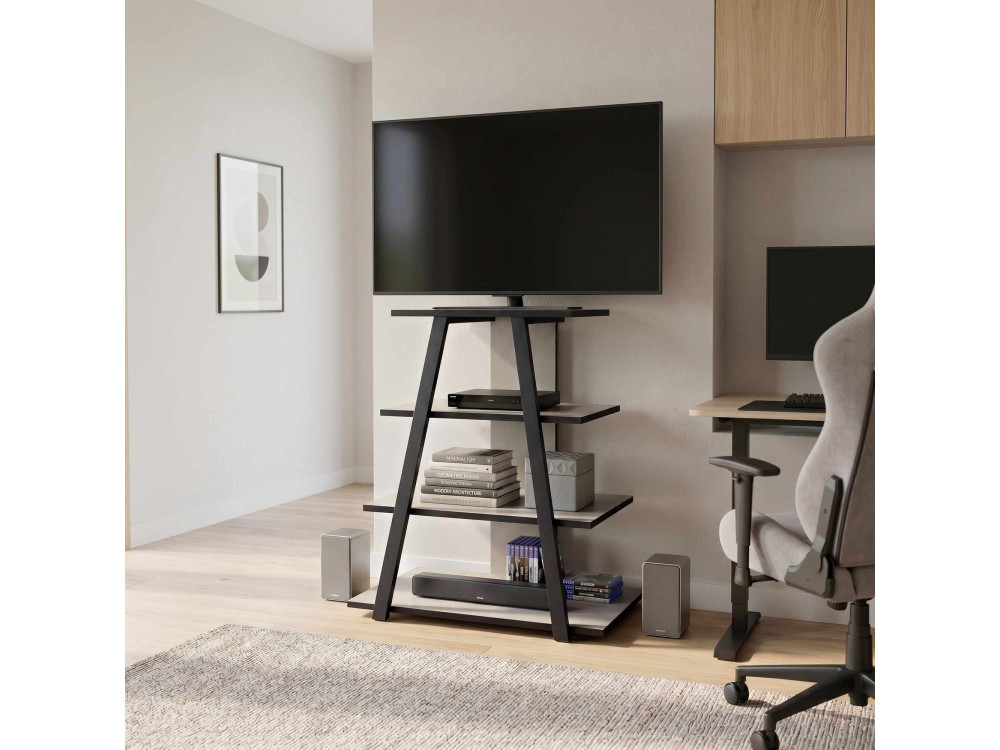 "LYNO" Wooden TV Stand - 70 x 41 x 80 cm - Gray