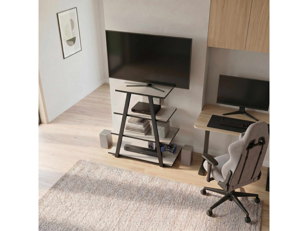 "LYNO" Wooden TV Stand - 70 x 41 x 80 cm - Gray