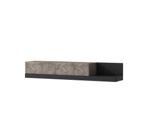 "Major" Wooden TV Stand - 180 x 37 x 30 cm - Anthracite