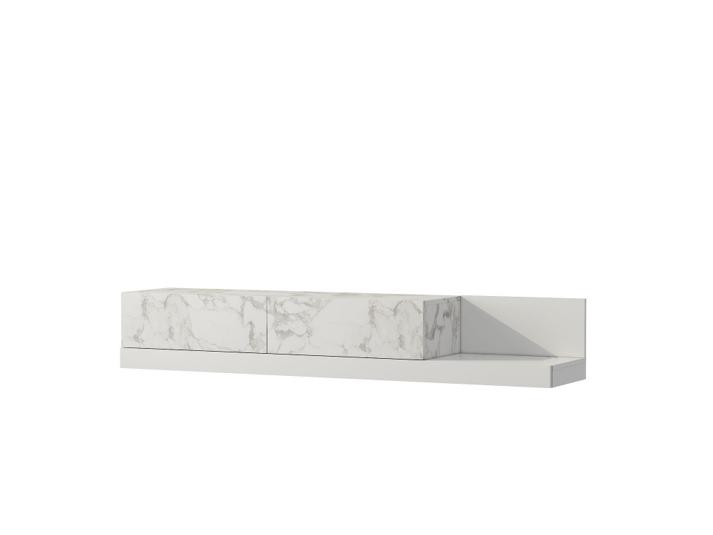 "Major" Wooden TV Stand - 180 x 37 x 30 cm - White