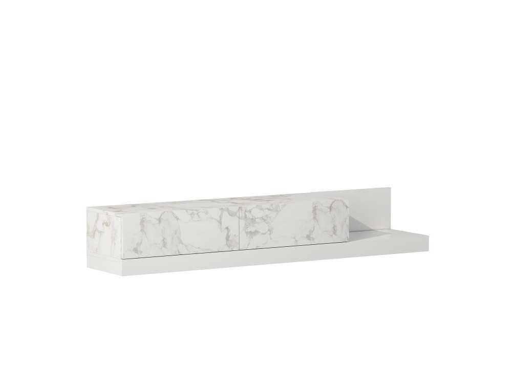 "Major" Wooden TV Stand - 180 x 37 x 30 cm - White