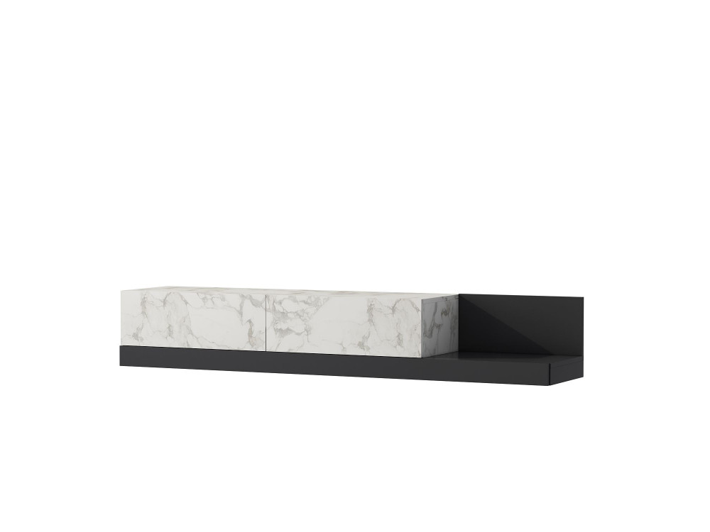 "Major" Wooden TV Stand - 180 x 37 x 30 cm - Gray