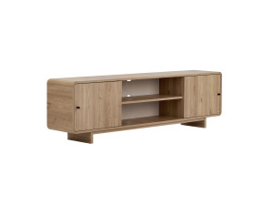 "Mirel" Wooden TV Stand - 180 x 34 x 52 cm - Oak