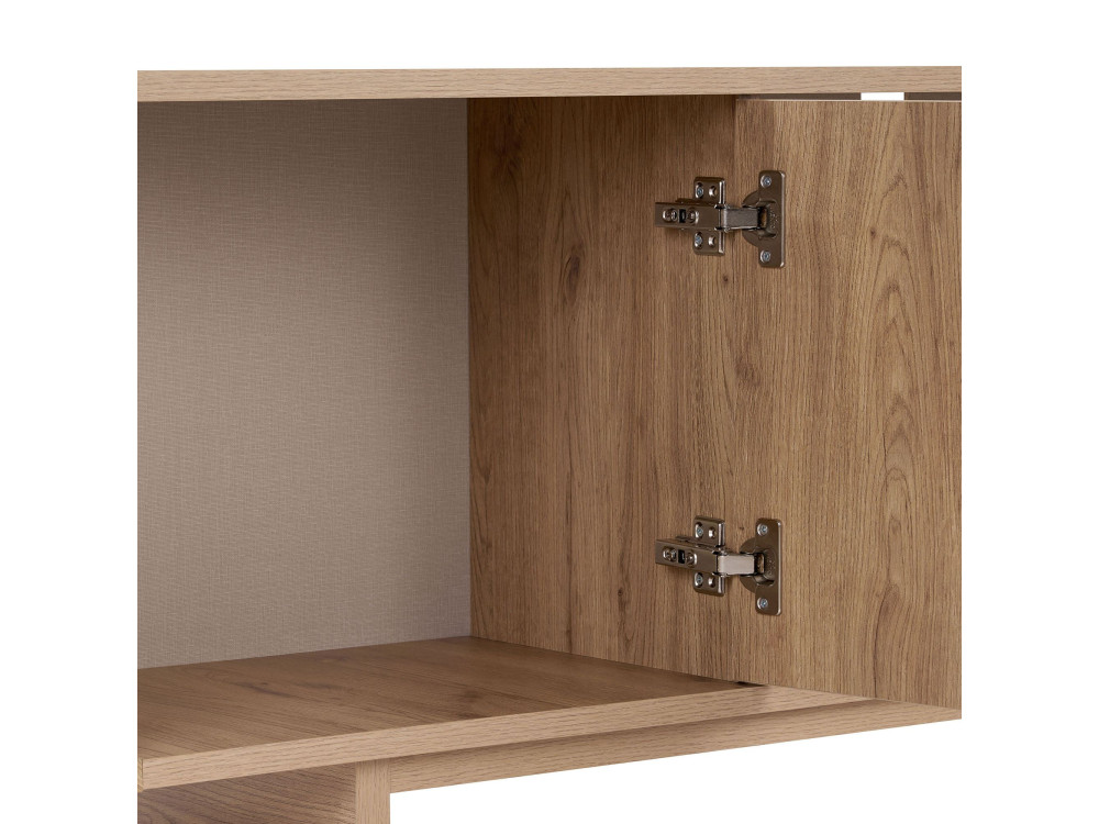 "Mirel" Wooden TV Stand - 180 x 34 x 52 cm - Oak