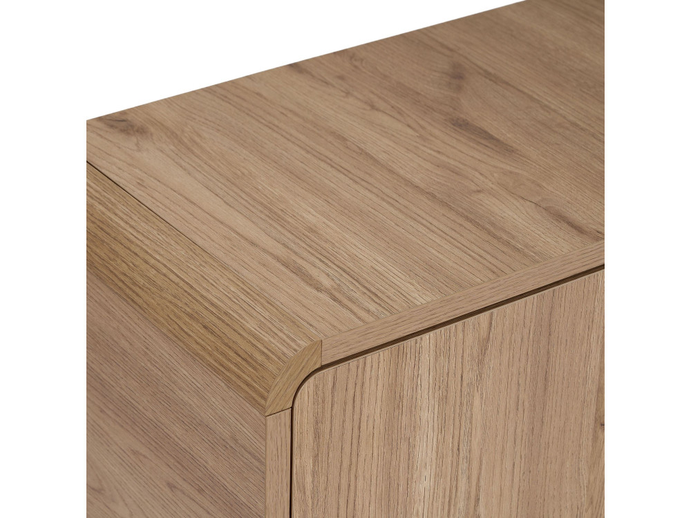 "Mirel" Wooden TV Stand - 180 x 34 x 52 cm - Oak