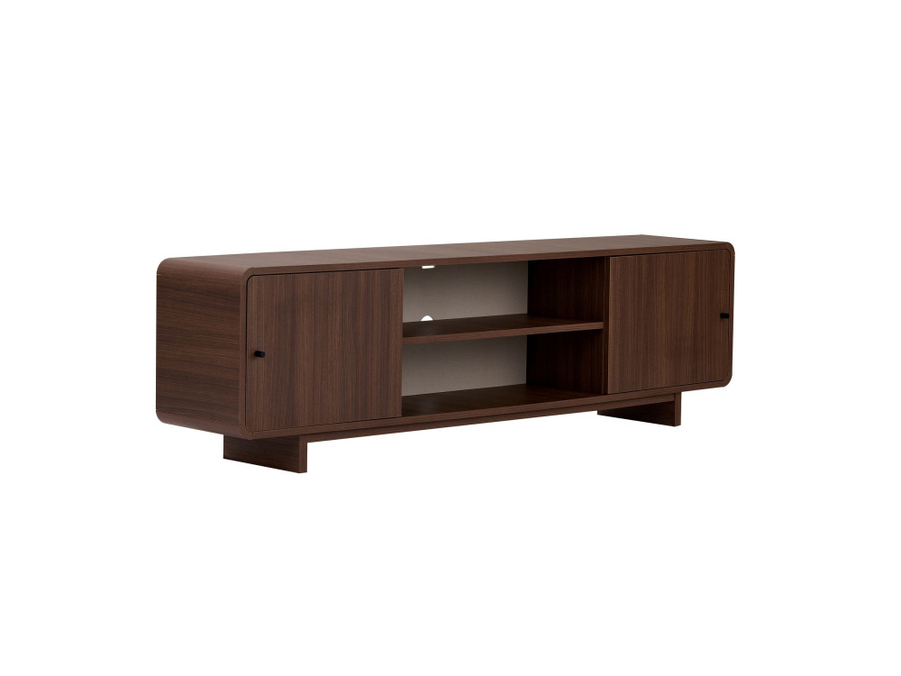 "Mirel" Wooden TV Stand - 180 x 34 x 52 cm - Brown