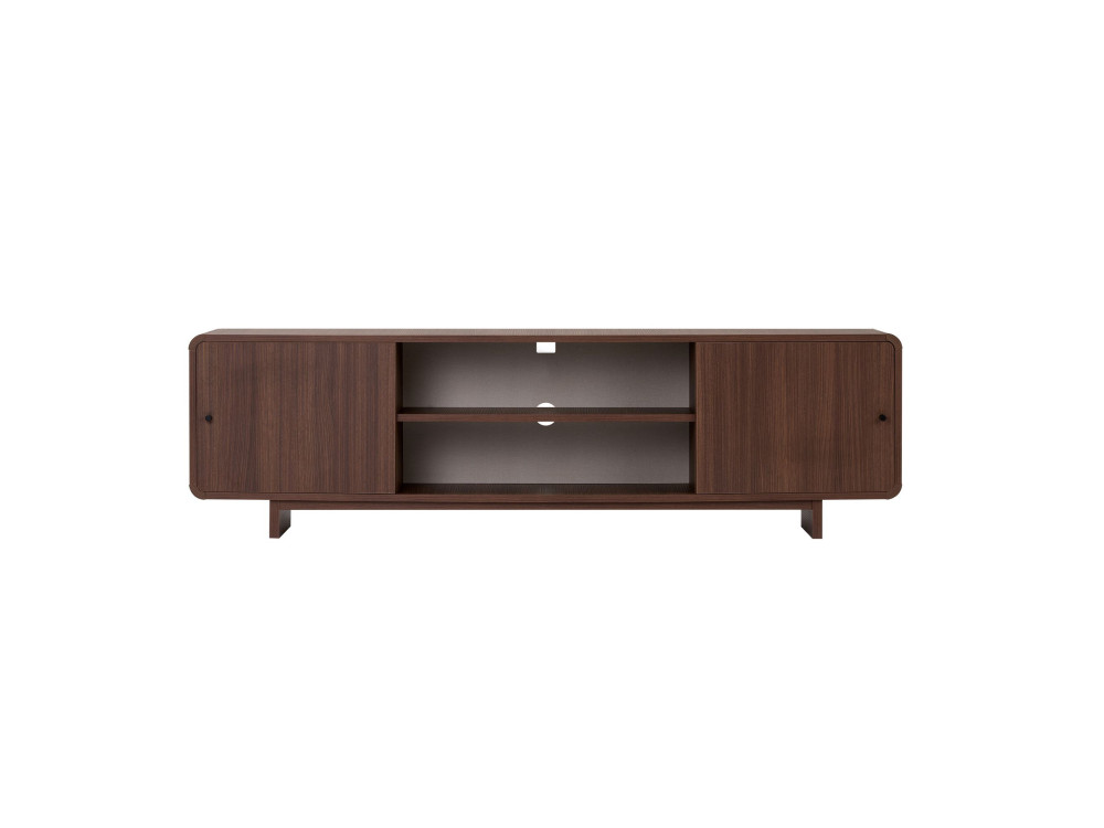 "Mirel" Wooden TV Stand - 180 x 34 x 52 cm - Brown