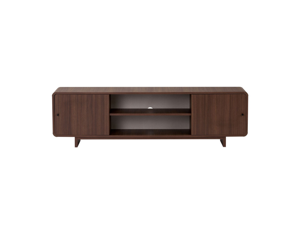 "Mirel" Wooden TV Stand - 180 x 34 x 52 cm - Brown