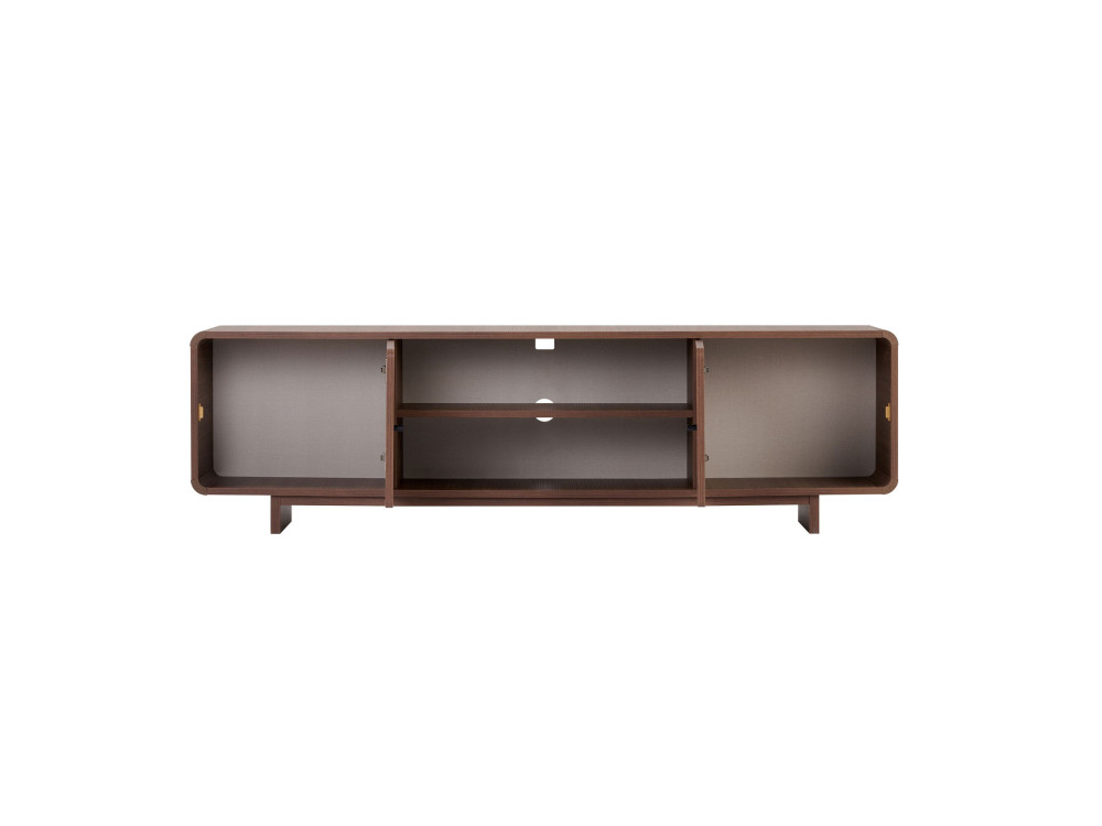 "Mirel" Wooden TV Stand - 180 x 34 x 52 cm - Brown
