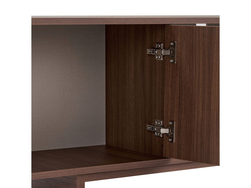 "Mirel" Wooden TV Stand - 180 x 34 x 52 cm - Brown