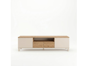 "Mood" Wooden TV Stand - 180 x 35 x 49 cm - Beige