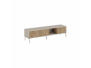 "VENTRO" Wooden TV Stand - 150 x 36 x 40 cm - Beige