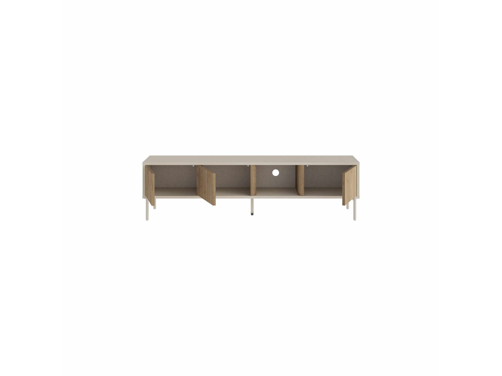 "VENTRO" Wooden TV Stand - 150 x 36 x 40 cm - Beige