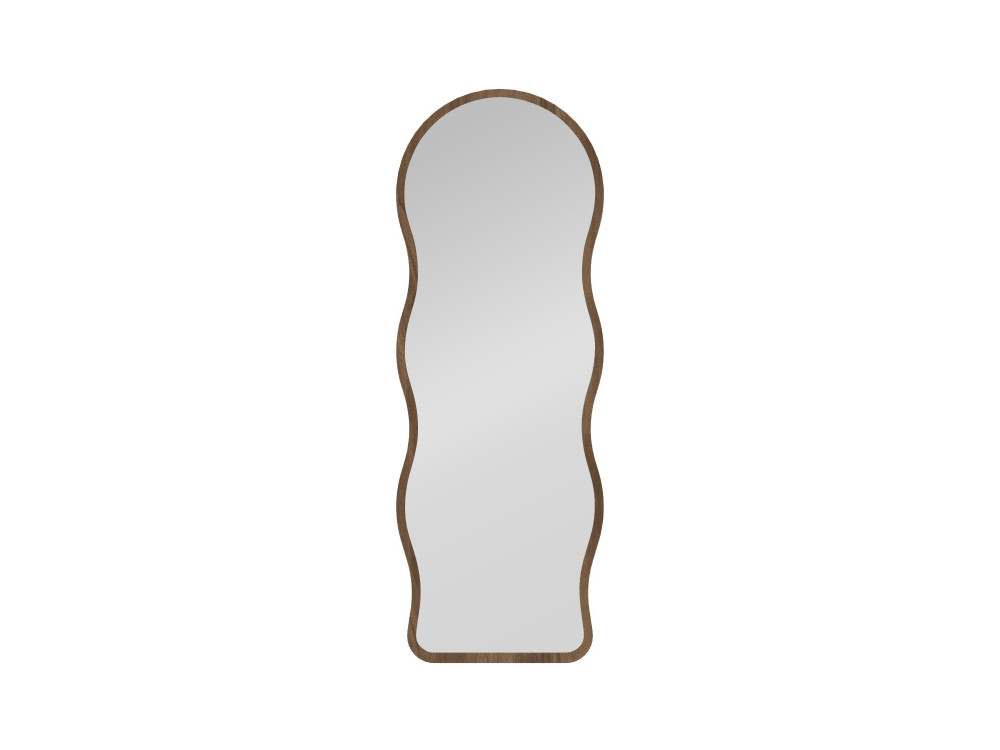 "Asial" Wooden Floor Mirror - 50 x 2 x 160 cm - Walnut