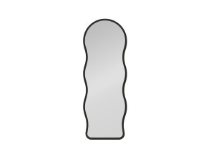 "Asial" Wooden Floor Mirror - 50 x 2 x 160 cm - Black