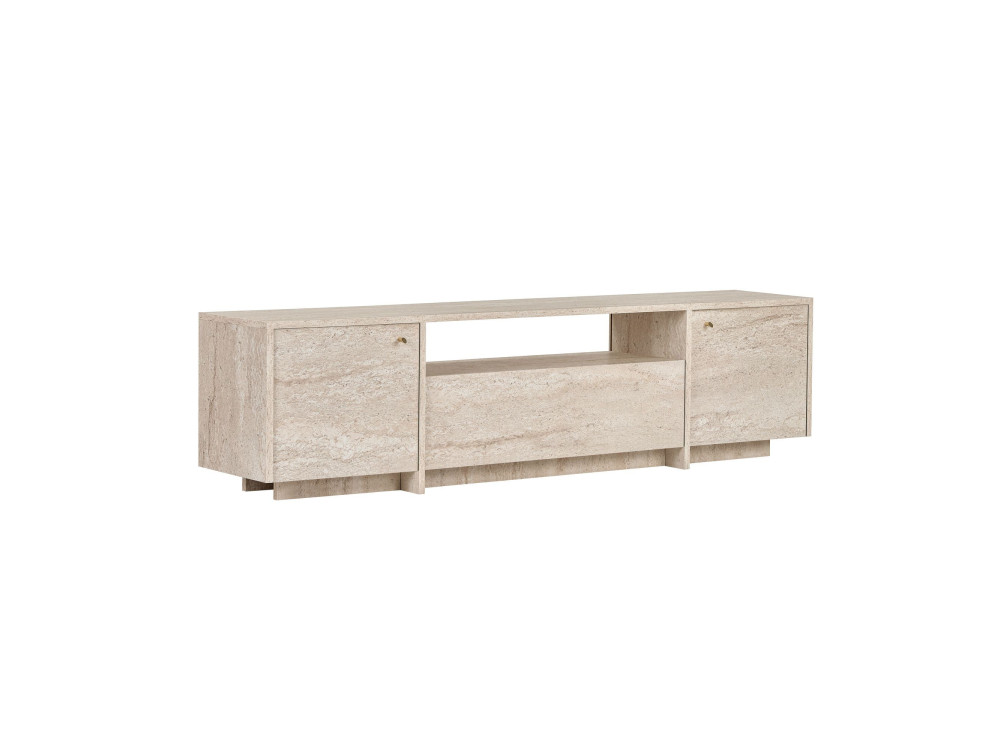 "Alvar" Wooden TV Stand - 180 x 35 x 46 cm - Beige