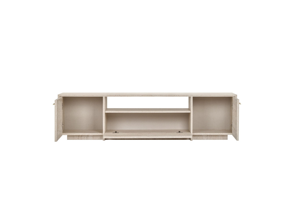 "Alvar" Wooden TV Stand - 180 x 35 x 46 cm - Beige