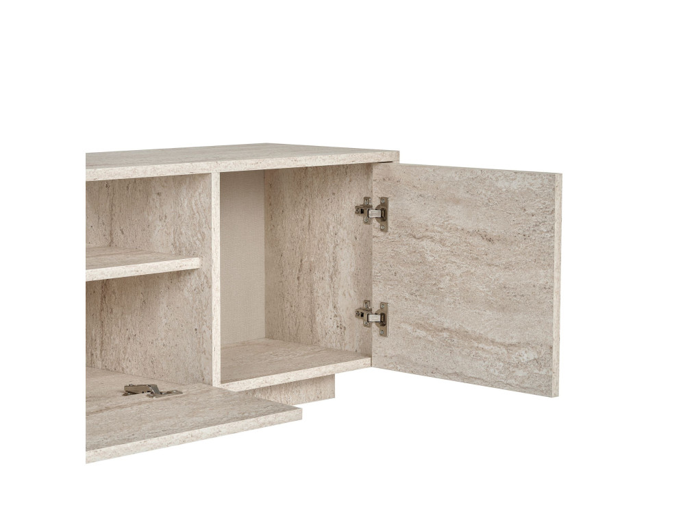 "Alvar" Wooden TV Stand - 180 x 35 x 46 cm - Beige
