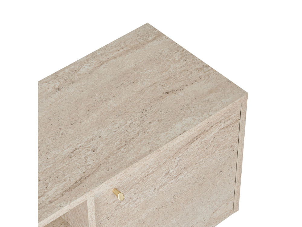 "Alvar" Wooden TV Stand - 180 x 35 x 46 cm - Beige