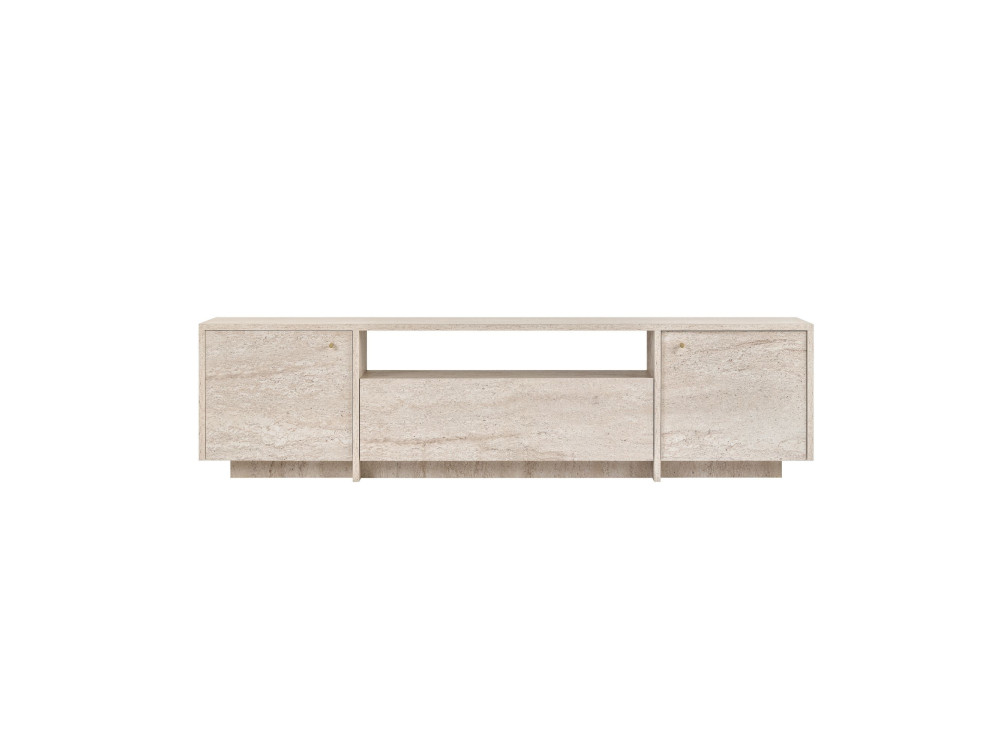 "Alvar" Wooden TV Stand - 180 x 35 x 46 cm - Beige