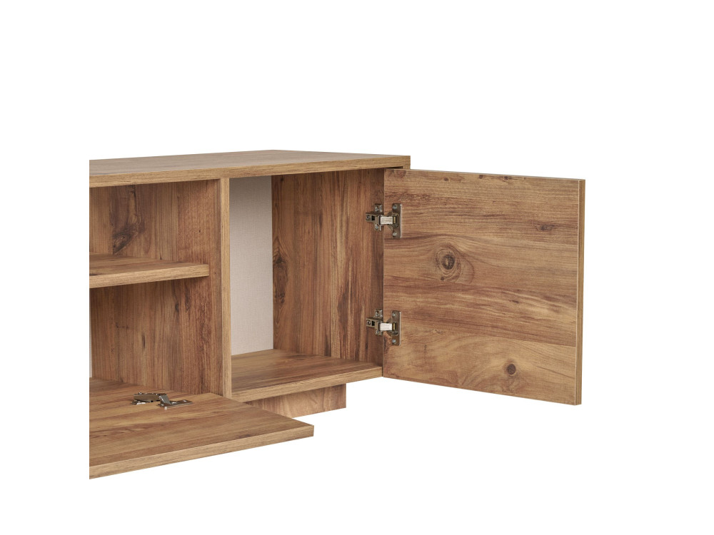 "Alvar" Wooden TV Stand - 180 x 35 x 46 cm - Atlantic Pine