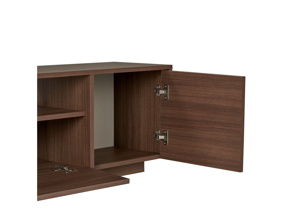 "Alvar" Wooden TV Stand - 180 x 35 x 46 cm - Brown