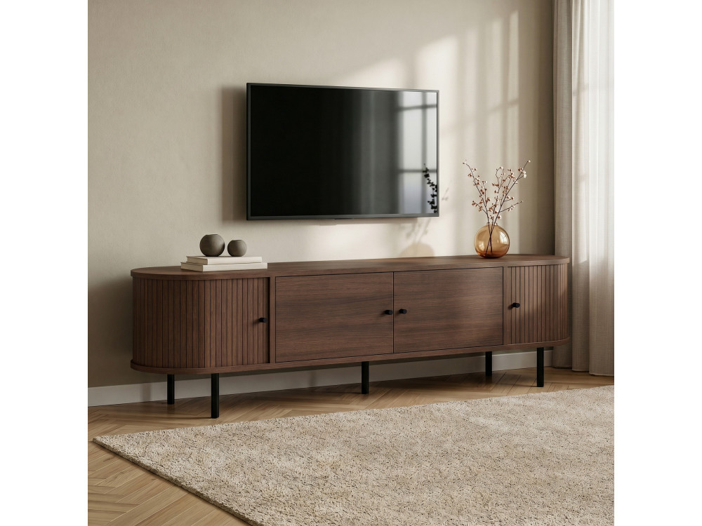 "Gentle" Wooden TV Stand - 180 x 40 x 47 cm - Brown