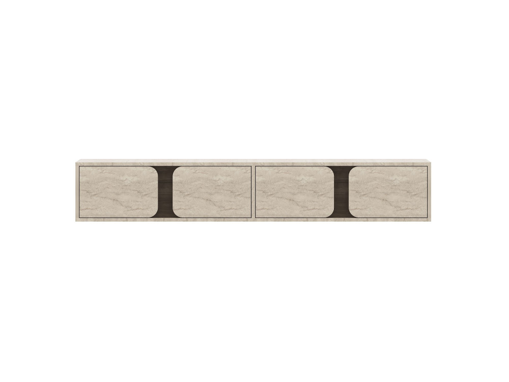 "Helen" Wooden TV Stand - 180 x 30 x 30 cm - Travertine