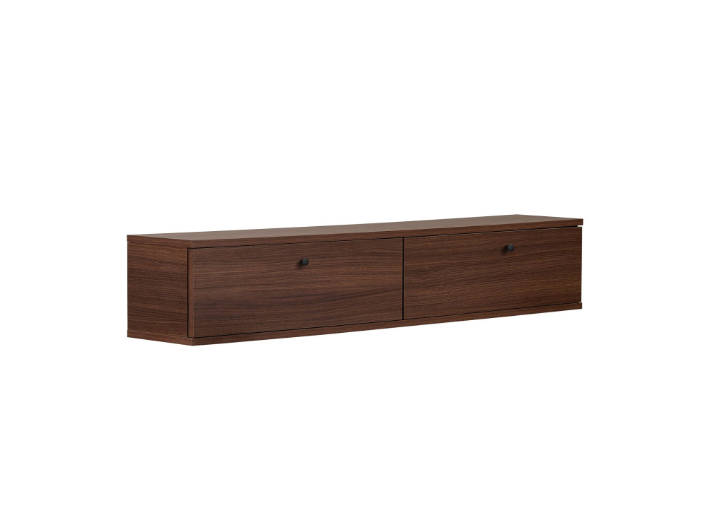 "Ligne 140" Wooden TV Stand - 140 x 25 x 25 cm - Walnut