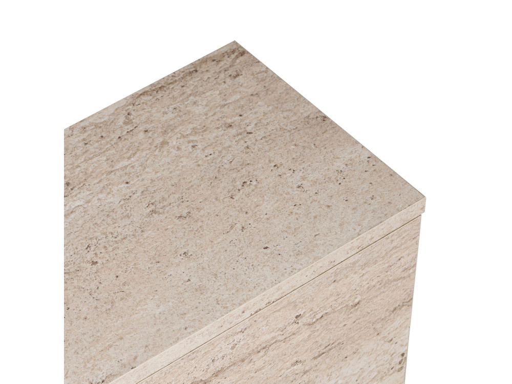 "Ligne 140" Wooden TV Stand - 140 x 25 x 25 cm - Travertine