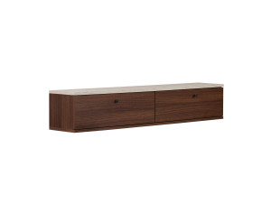 "Ligne 140" Wooden TV Stand - 140 x 25 x 25 cm - Brown