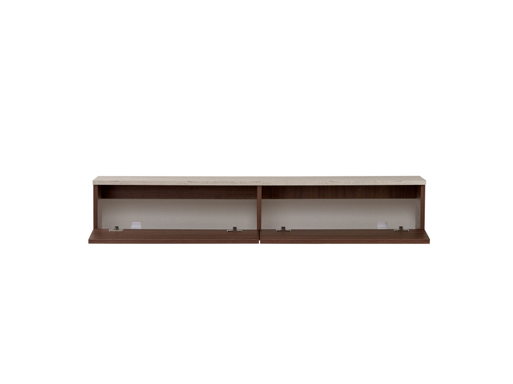 "Ligne 140" Wooden TV Stand - 140 x 25 x 25 cm - Brown