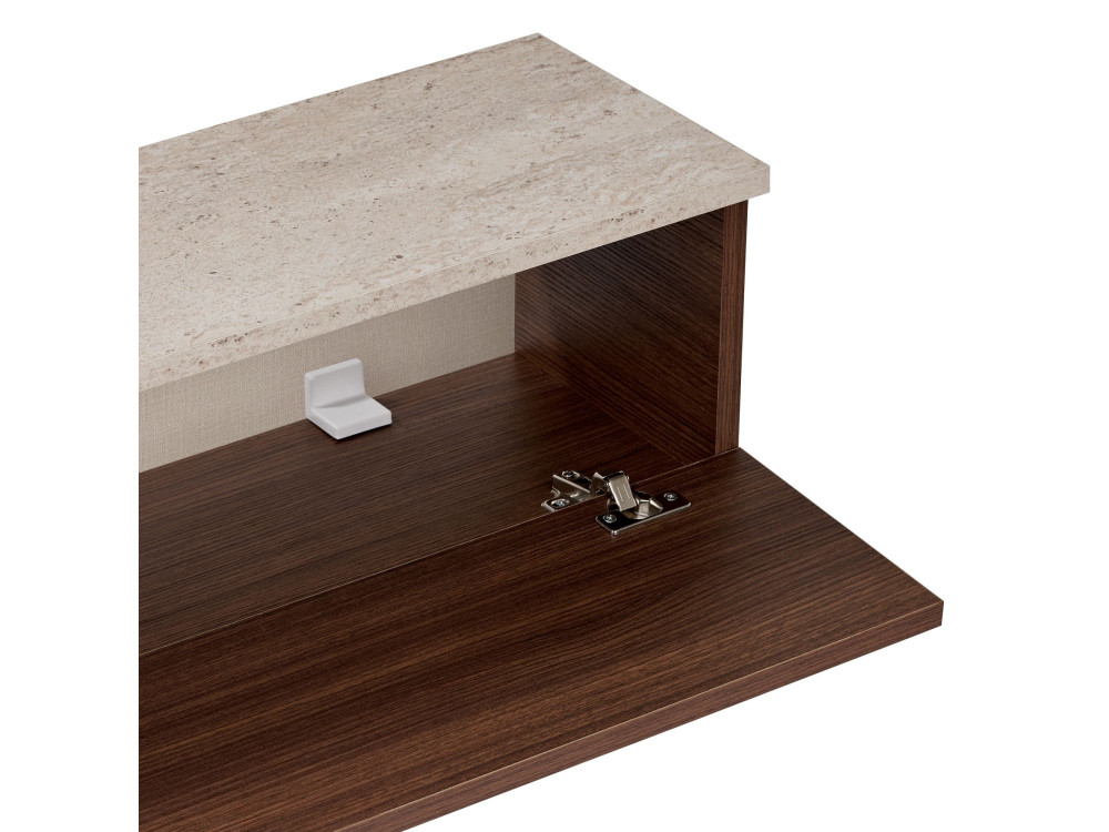 "Ligne 140" Wooden TV Stand - 140 x 25 x 25 cm - Brown