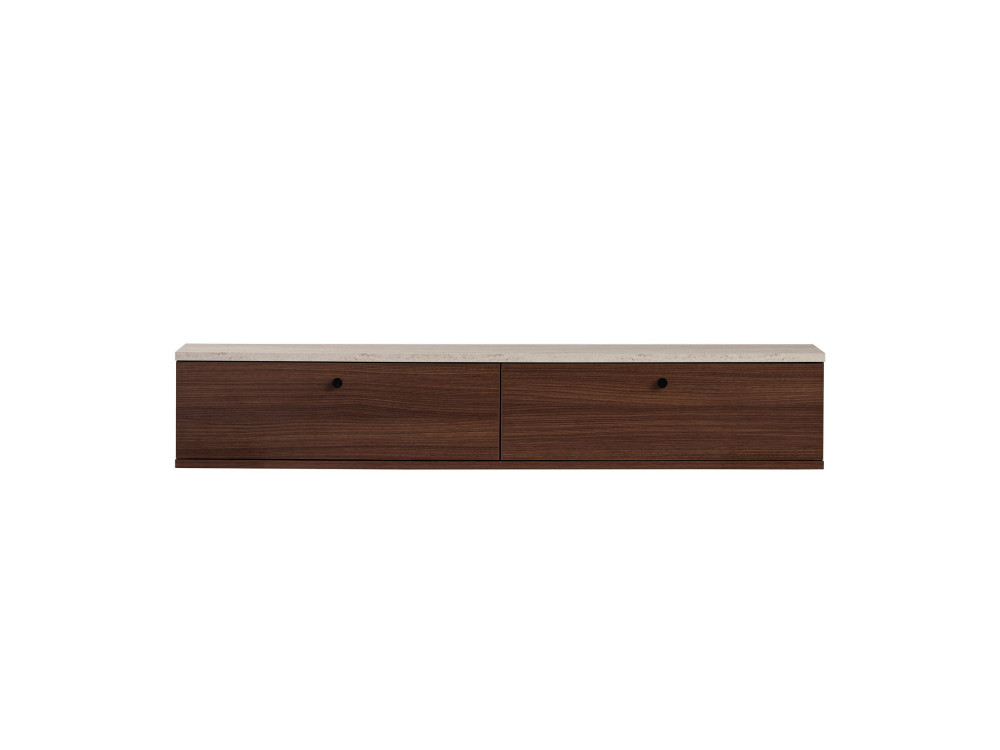 "Ligne 140" Wooden TV Stand - 140 x 25 x 25 cm - Brown