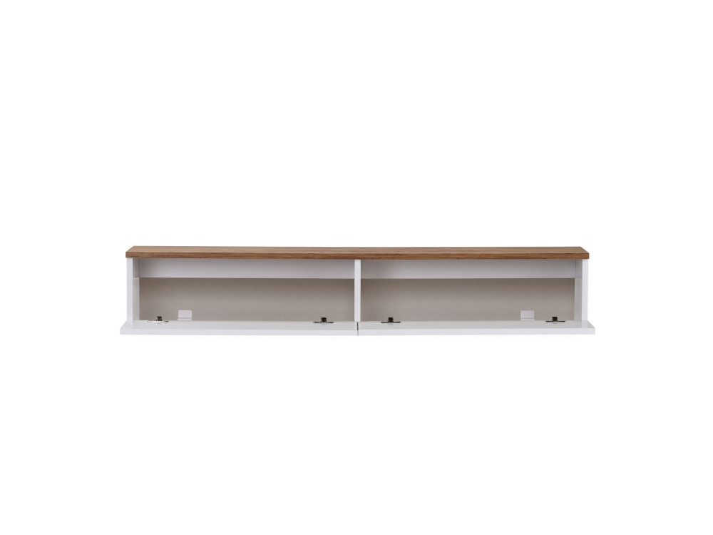 "Ligne 140" Wooden TV Stand - 140 x 25 x 25 cm - White